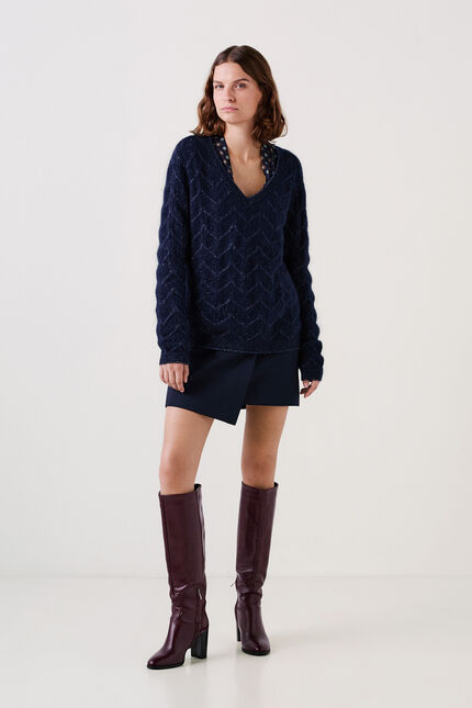 Maglione mstanley blu navy donna