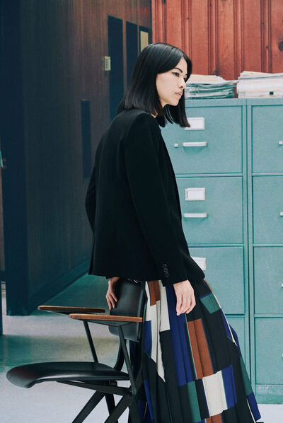 blazer antea noir femme