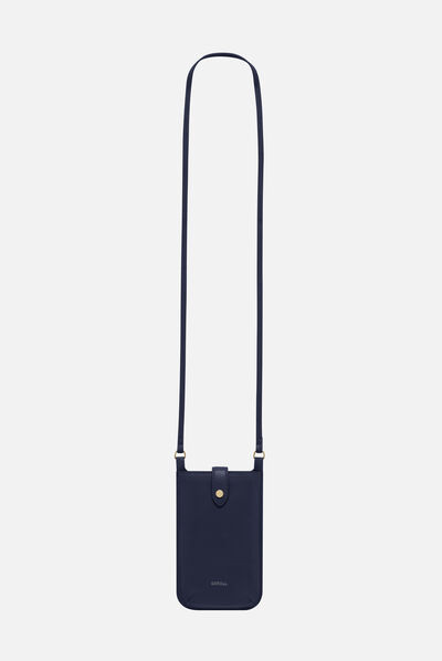Bolso Matie 100 % piel azul marino mujer