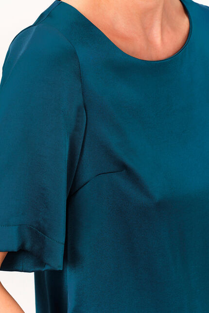 Blouse cirielle bleu petrole femme