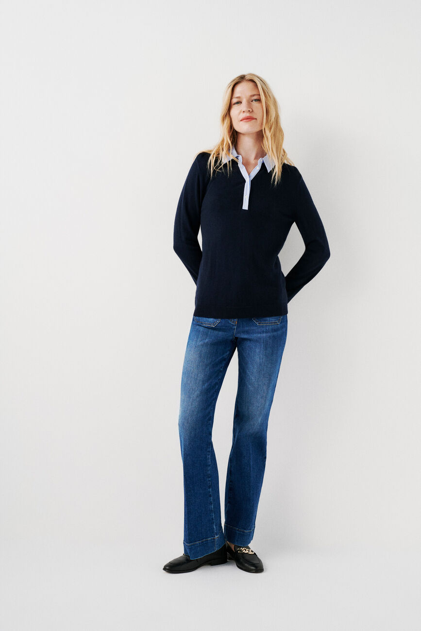 mpaolo sweater navy blue woman
