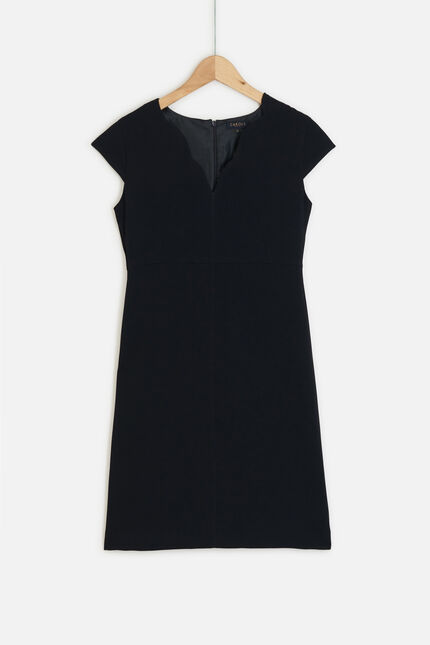 robe structuree myra bleu marine femme