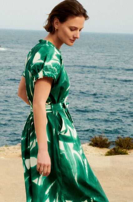 Robe franny vert emeraude femme