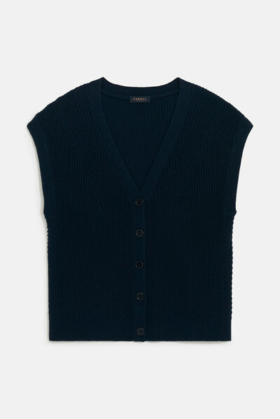 Pull marjo bleu marine femme