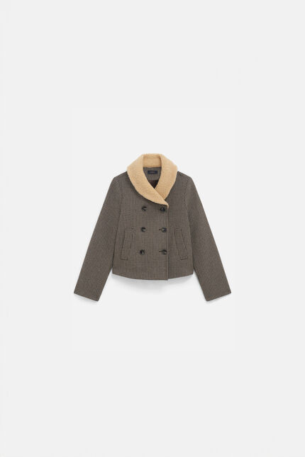 Manteau maviateur vert kaki femme
