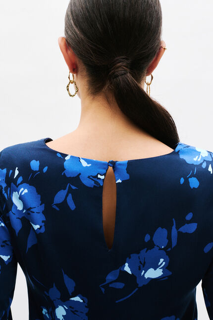 Blouse Lena bleu marine femme