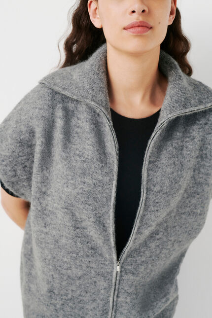 Pull mitch gris clair femme