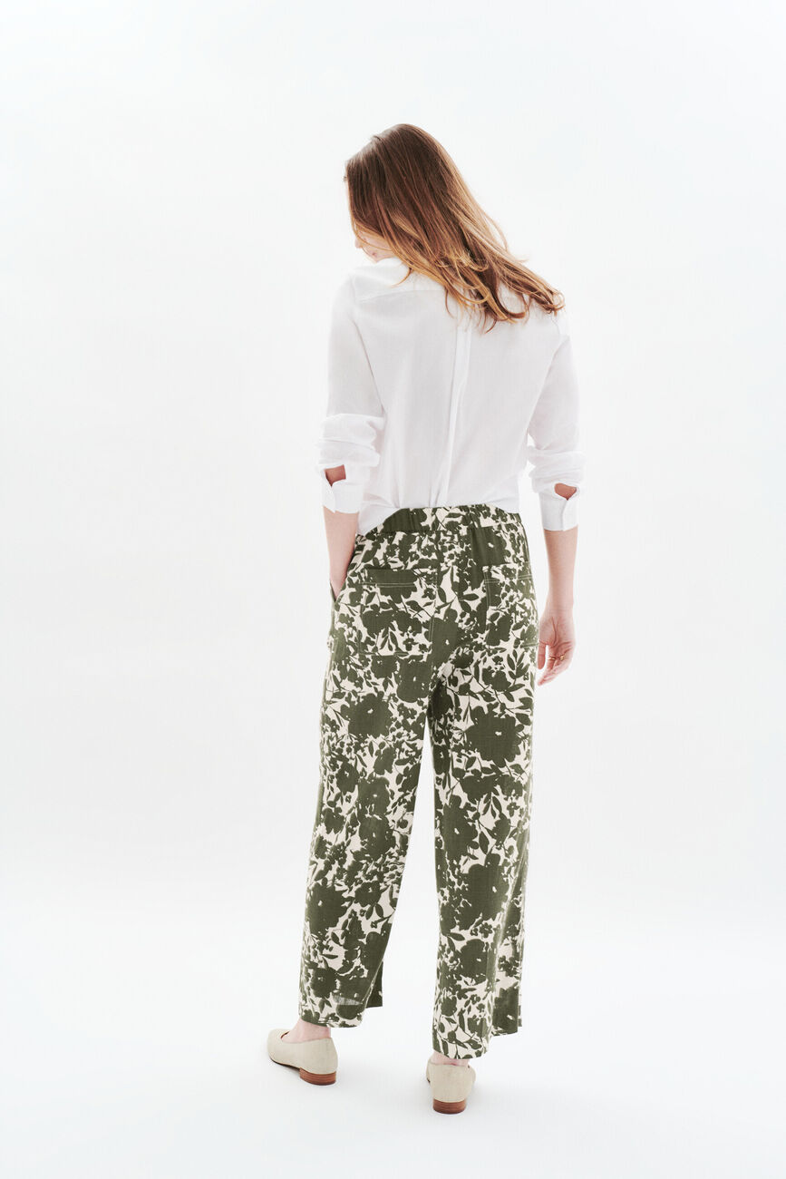 Pantalon Panda vert kaki femme