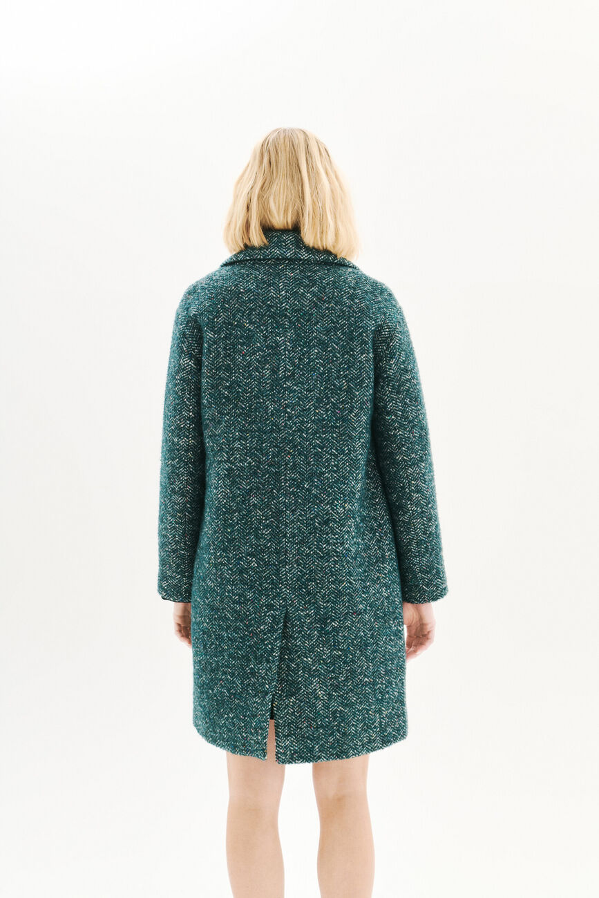 Grissini coat teal woman