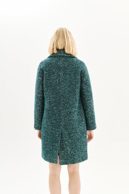Grissini coat teal woman