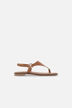 Natuurlijke leren sandalen Lexi2 camel vrouw