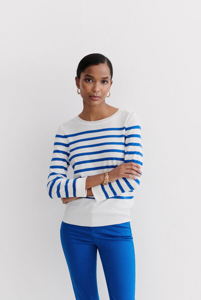 pull juliette bleu electrique femme