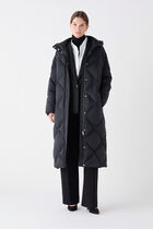Coat greta black woman