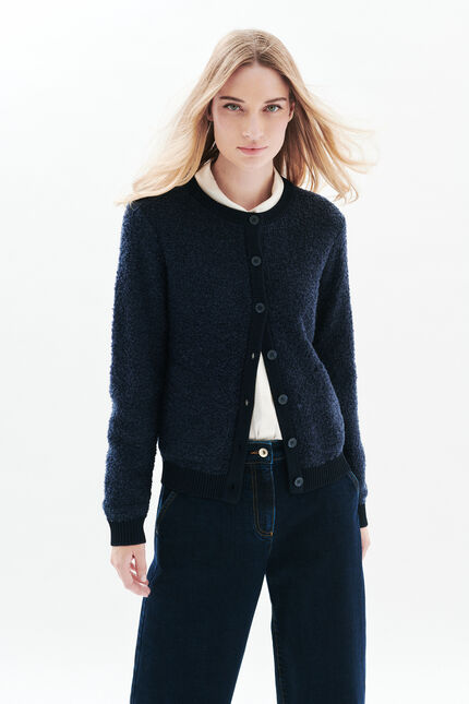 Veste will bleu marine femme