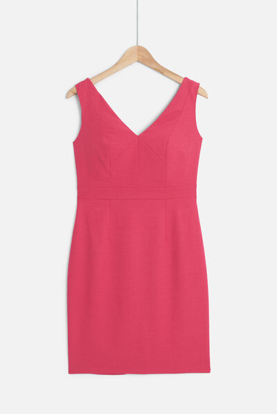 robe sisi rose fushia femme