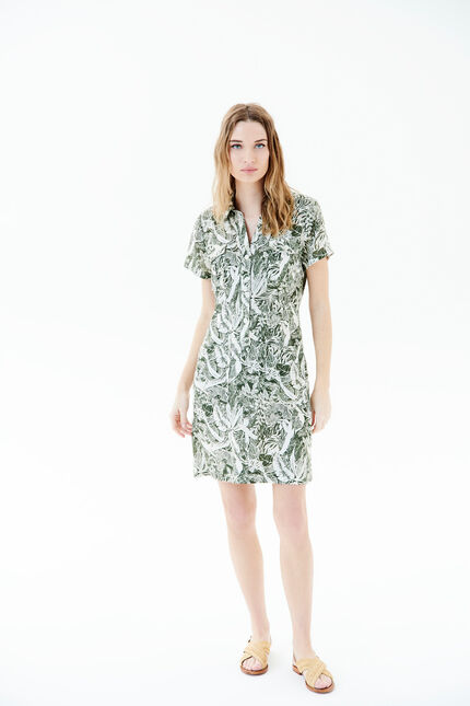 Robe rlaureen vert kaki femme