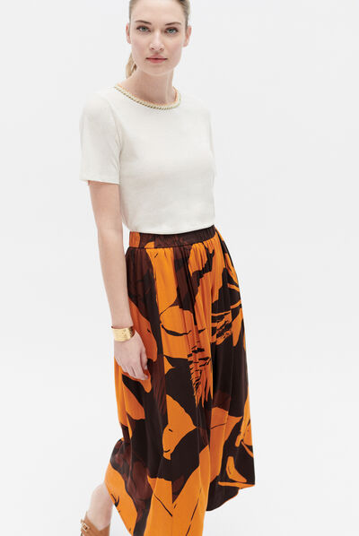 jupe cora marron fonce femme