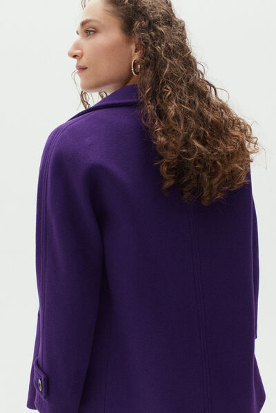 manteau nicco prune femme