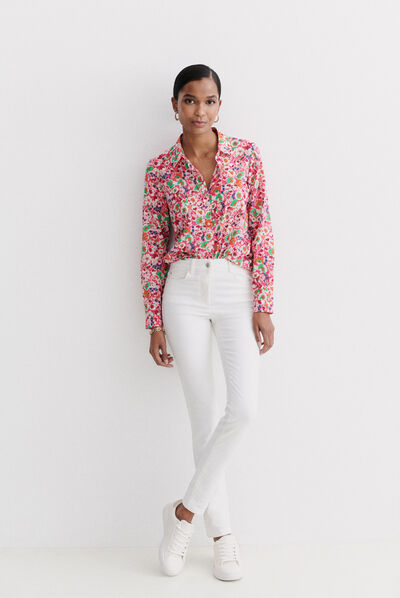 pantalon tom blanc femme