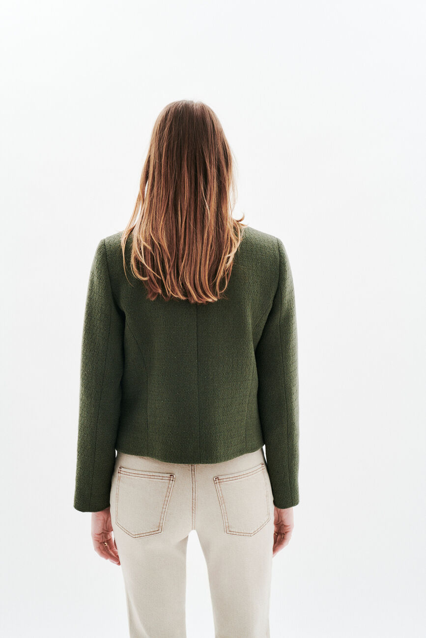 Veste Vegetal vert kaki femme
