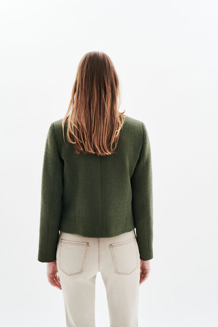 Vegetal Jacke khakigrün damen