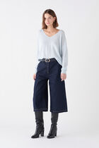 Mthelmina 100% cashmere sweater sky blue woman