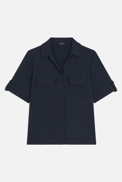 Camiseta testelo azul marino mujer