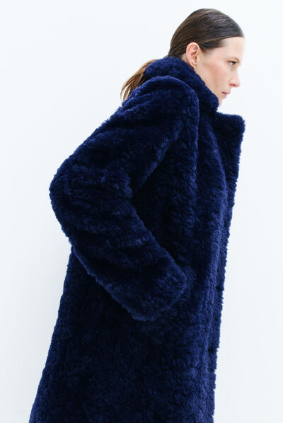 Cappotto Clovis blu navy donna
