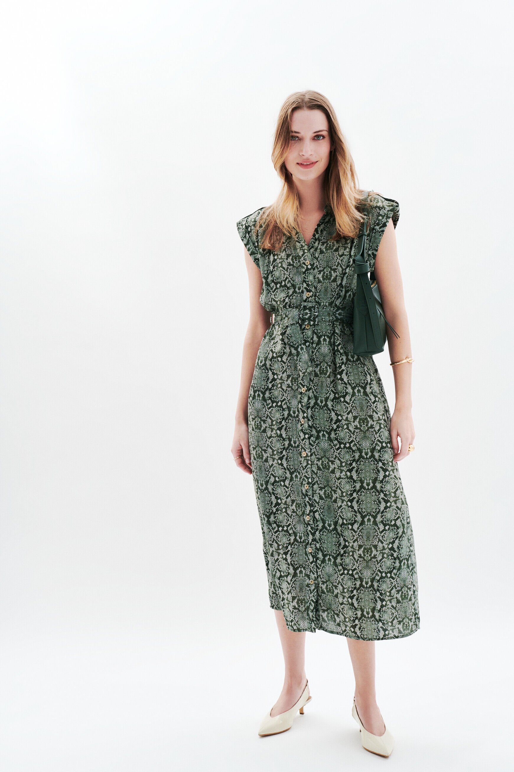 Robe Rloly vert kaki femme