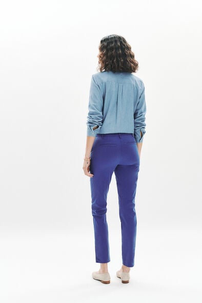 pantalon adelmo bleu electrique femme pantalon adelmo bleu electrique femme