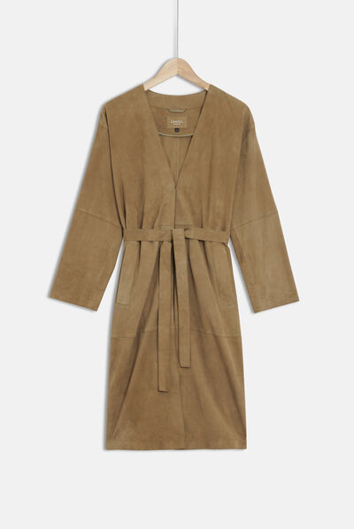 manteau glasson taupe femme