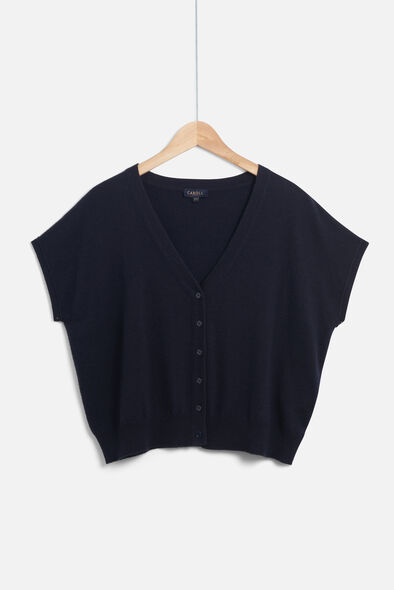gilet lexie bleu marine femme