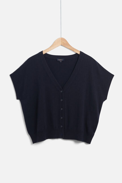 gilet lexie bleu marine femme