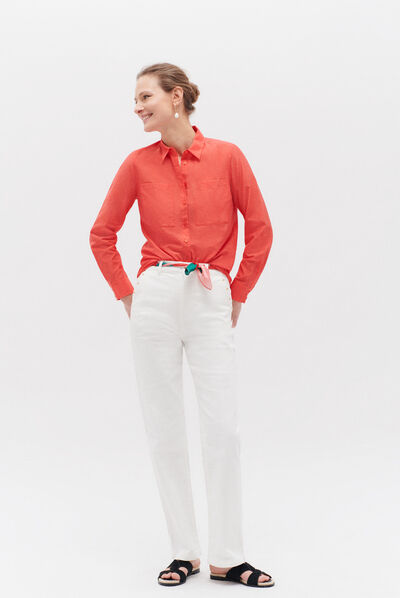Camisa Eden rojo mujer