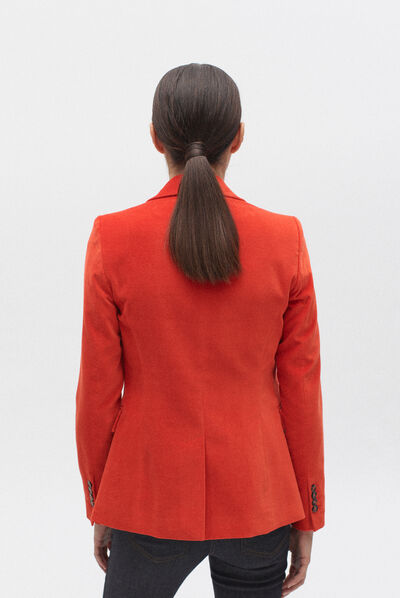 blazer aurora orange femme