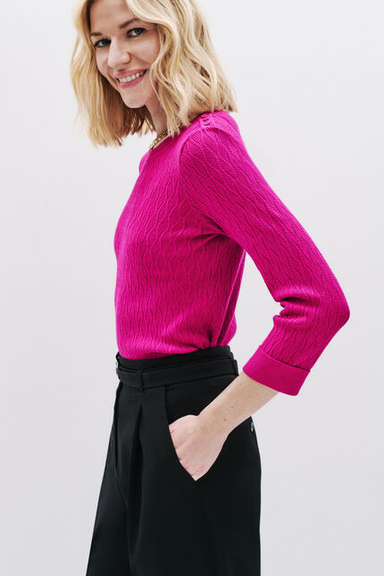 Pantalon Pompon noir femme