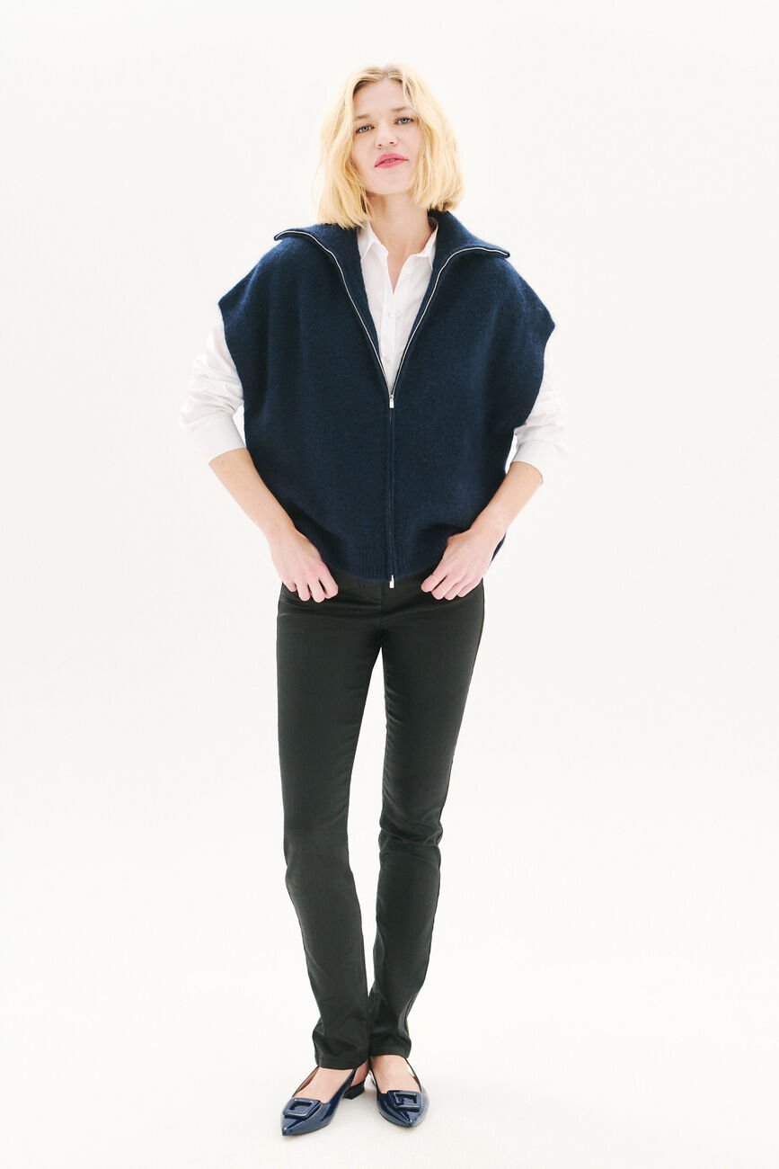 Pull mitch bleu marine femme