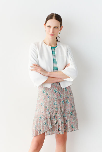 blazer pauline ivoire femme