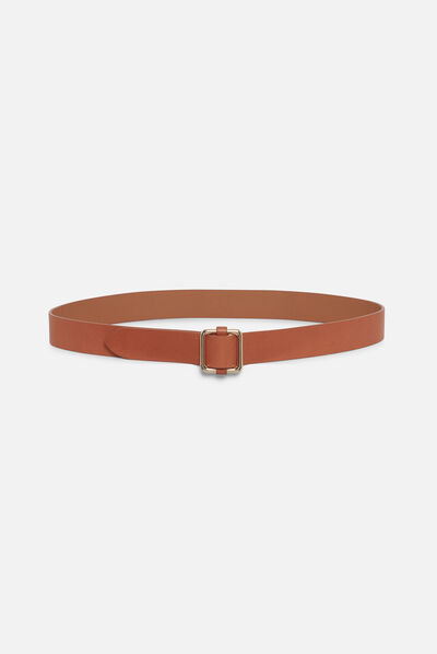 ceinture val 100% cuir camel femme