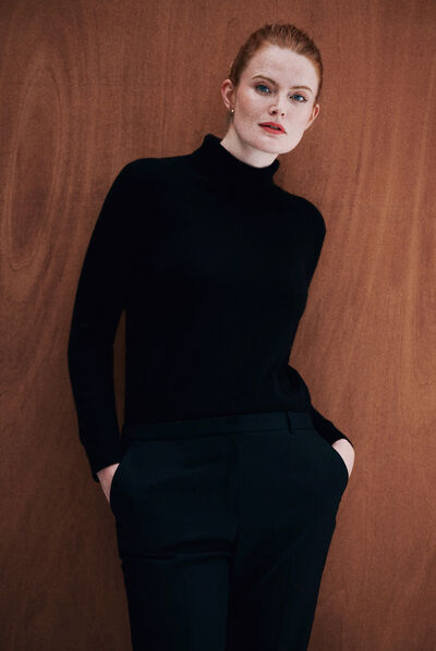 pull dylan b 100% cachemire noir femme
