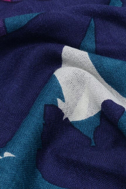 Foulard Lauriane 100% laine vert émeraude femme
