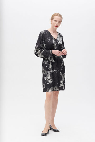 Robe rocha noir femme