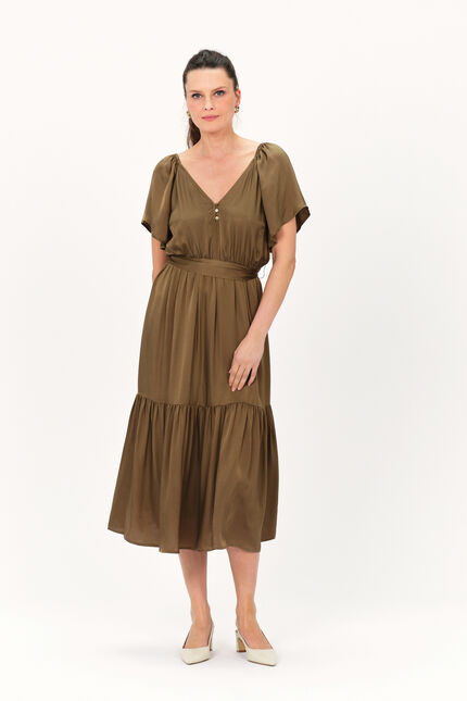 Robe relaia vert femme