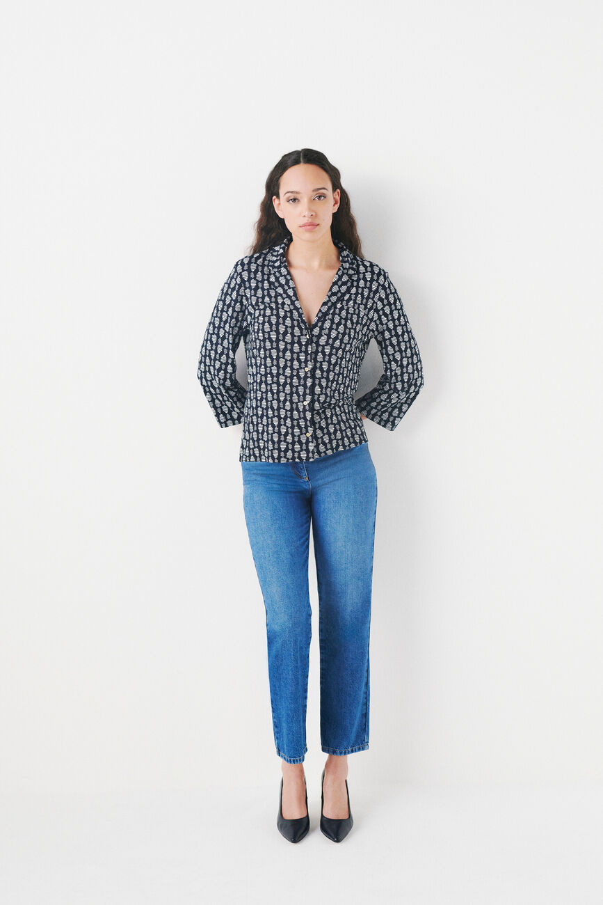 testelano T-shirt navy blue woman