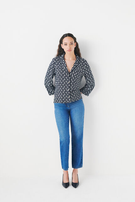 T-shirt Testelano marineblauw vrouw