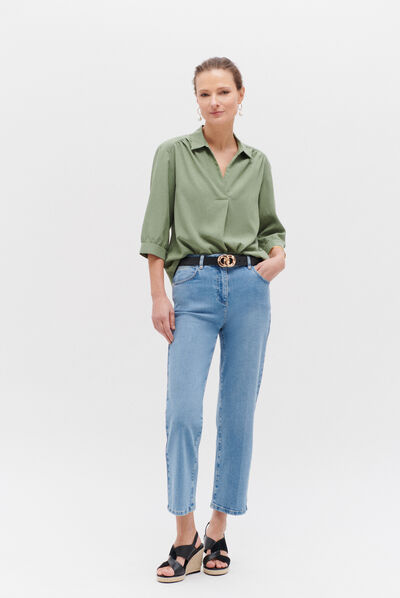 jean come denim baby bleu femme
