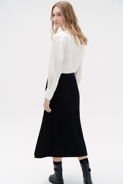 jupe midi alba noir femme
