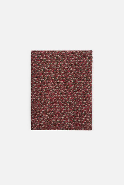Foulard flower rouge femme