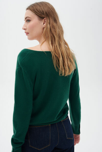 Pull marianne vert fonce femme