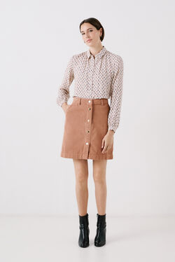 Jupe jacotte camel femme